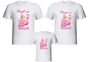 Camiseta Barbie para aniversário personalizada