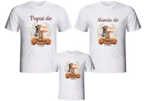 Camiseta Bosque Encantado para aniversário personalizada temática ou com sua arte