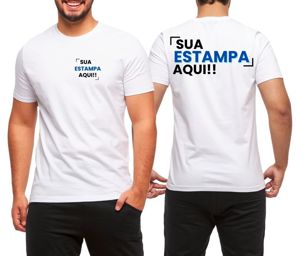 Camiseta Personalizada com 2 estampas